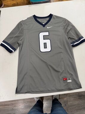 Nike Men’s Grey University of Illinois Fighting Illini Football Jersey